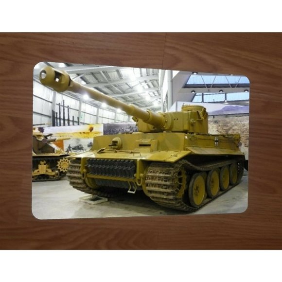 WWII World War 2  German Tiger Tank Photo 8x12 Metal‎ Wall Sign - Picture 1 of 1